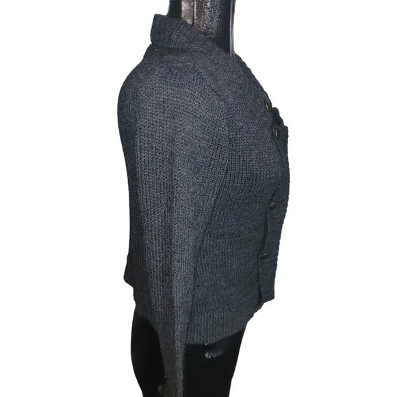 Razzle Dazzle Gray Knit Cardigan Sweater S - Picture 4 of 6